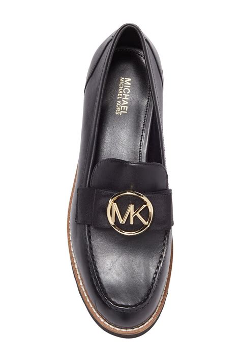 michael kors arden black loafers|Michael Kors Aden Loafers .